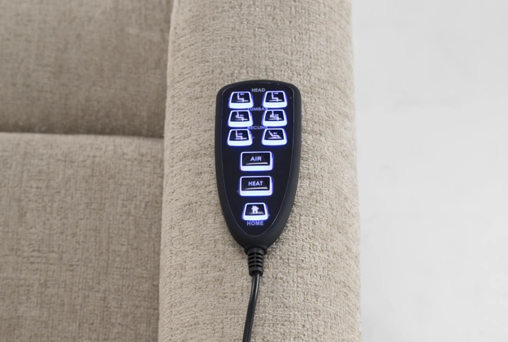 Majorca Fawn Power Wallaway Recliner With Power Headrest, Lumbar, Heat & Massage 9 Majorca Fawn Power Wallaway Recliner With Power Headrest, Lumbar, Heat & Massage - Image 7