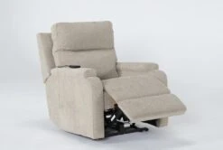 Majorca Fawn Power Wallaway Recliner With Power Headrest, Lumbar, Heat & Massage 13 Majorca Fawn Power Wallaway Recliner With Power Headrest, Lumbar, Heat & Massage -Modern Office Shop 267668 brown polyester recliner side 20