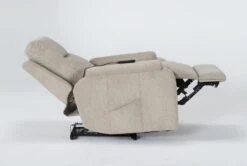 Majorca Fawn Power Wallaway Recliner With Power Headrest, Lumbar, Heat & Massage 14 Majorca Fawn Power Wallaway Recliner With Power Headrest, Lumbar, Heat & Massage -Modern Office Shop 267668 brown polyester recliner side 21