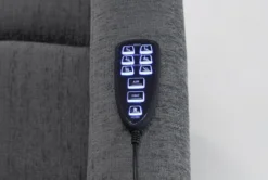 Majorca Sterling Power Wallaway Recliner With Power Headrest, Lumbar, Heat & Massage 16 Majorca Sterling Power Wallaway Recliner With Power Headrest, Lumbar, Heat & Massage -Modern Office Shop 267669 grey polyester recliner detail 45