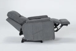 Majorca Sterling Power Wallaway Recliner With Power Headrest, Lumbar, Heat & Massage 14 Majorca Sterling Power Wallaway Recliner With Power Headrest, Lumbar, Heat & Massage -Modern Office Shop 267669 grey polyester recliner side 21