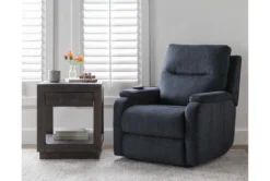 Majorca Graphite Power Wallaway Recliner With Power Headrest, Lumbar, Heat & Massage -Modern Office Shop 267670 grey polyester recliner room 59