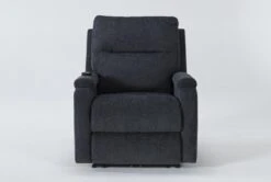 Majorca Graphite Power Wallaway Recliner With Power Headrest, Lumbar, Heat & Massage