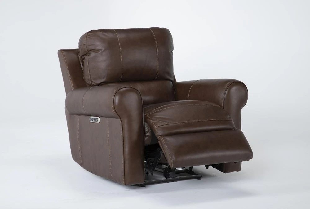 Thorsten Leather Power Recliner With Power Headrest & USB 6 Thorsten Leather Power Recliner With Power Headrest & USB - Image 4