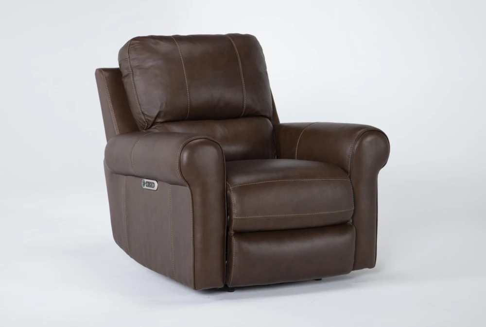 Thorsten Leather Power Recliner With Power Headrest & USB 4 Thorsten Leather Power Recliner With Power Headrest & USB - Image 2