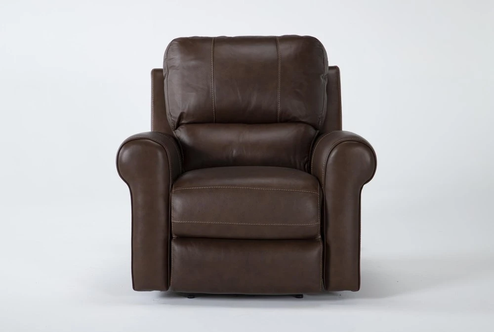 Thorsten Leather Power Recliner With Power Headrest & USB 3 Thorsten Leather Power Recliner With Power Headrest & USB