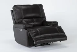 Watkins Coffee Leather Power Cordless Recliner With Power Headrest & USB -Modern Office Shop 268124 side 19