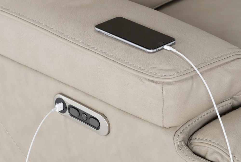 Watkins Linen Leather Power Cordless Recliner With Power Headrest & USB 8 Watkins Linen Leather Power Cordless Recliner With Power Headrest & USB - Image 6