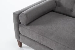 Serene Microfiber 73" Left Arm Facing Accent Chaise 11 Serene Microfiber 73" Left Arm Facing Accent Chaise -Modern Office Shop 268161 grey fabric chaise detail 46