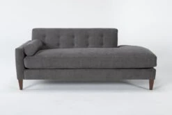 Serene Microfiber 73" Left Arm Facing Accent Chaise