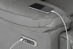 Eckhart Grey Leather Power Recliner With Power Headrest & USB 16 Eckhart Grey Leather Power Recliner With Power Headrest & USB -Modern Office Shop 268356 hardware 51