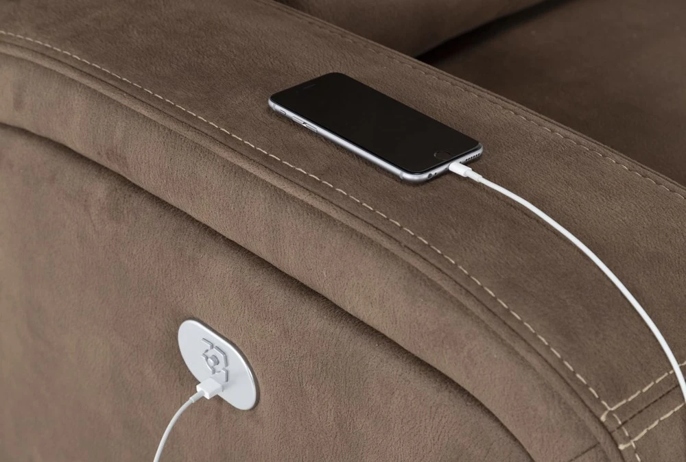 Palmer Brown Power Recliner With Power Headrest & USB 10 Palmer Brown Power Recliner With Power Headrest & USB - Image 8