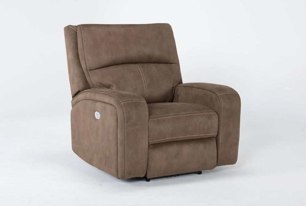 Palmer Brown Power Recliner With Power Headrest & USB 4 Palmer Brown Power Recliner With Power Headrest & USB - Image 2