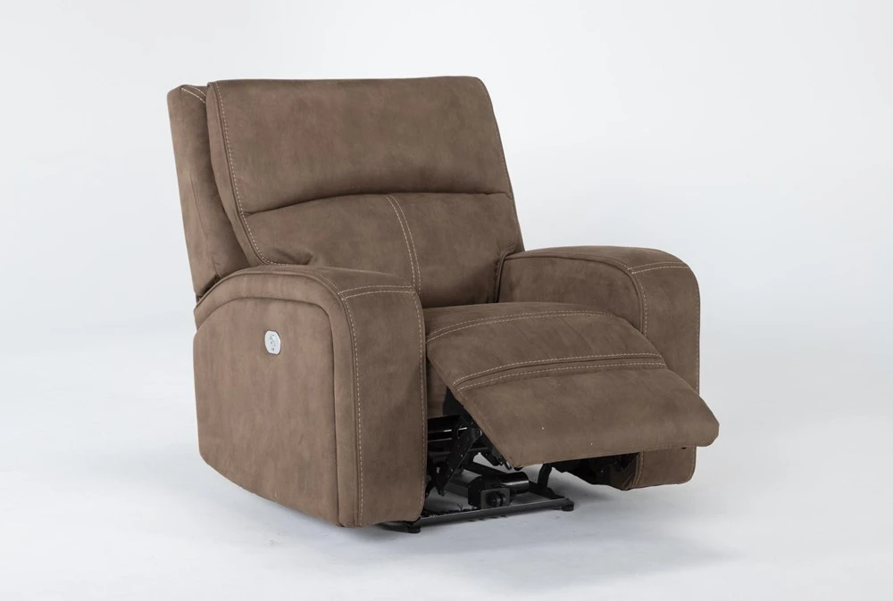 Palmer Brown Power Recliner With Power Headrest & USB 5 Palmer Brown Power Recliner With Power Headrest & USB - Image 3