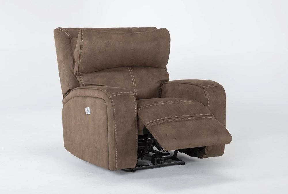 Palmer Brown Power Recliner With Power Headrest & USB 6 Palmer Brown Power Recliner With Power Headrest & USB - Image 4