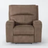 Palmer Brown Power Recliner With Power Headrest & USB -Modern Office Shop 268373 brown polyester recliner signature 01