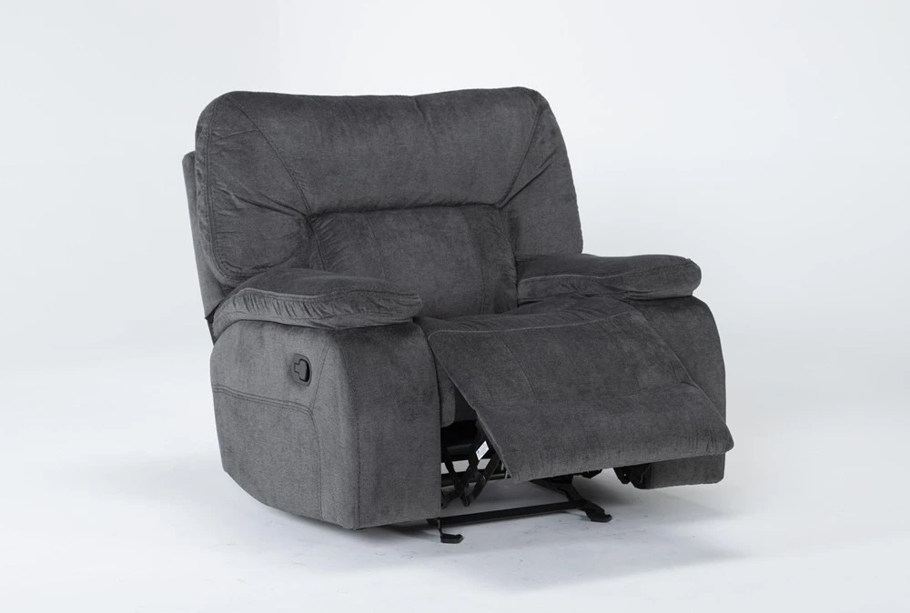 Chadrick Grey Manual Glider Recliner 5 Chadrick Grey Manual Glider Recliner - Image 3