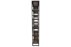 Mango + Iron Industrial 60" Double Bookcase -Modern Office Shop 268712 side 14