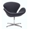 Grey Tulip Swivel Chair -Modern Office Shop 269485 grey polyester accent chair signature 01