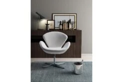 White Tulip Swivel Chair -Modern Office Shop 269486 white metal accent chair room 86