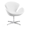 White Tulip Swivel Chair -Modern Office Shop 269486 white polyurethane accent chair signature 44