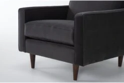 Arya 34" Velvet Chair 13 Arya 34" Velvet Chair -Modern Office Shop 269560 grey fabric chair detail 44