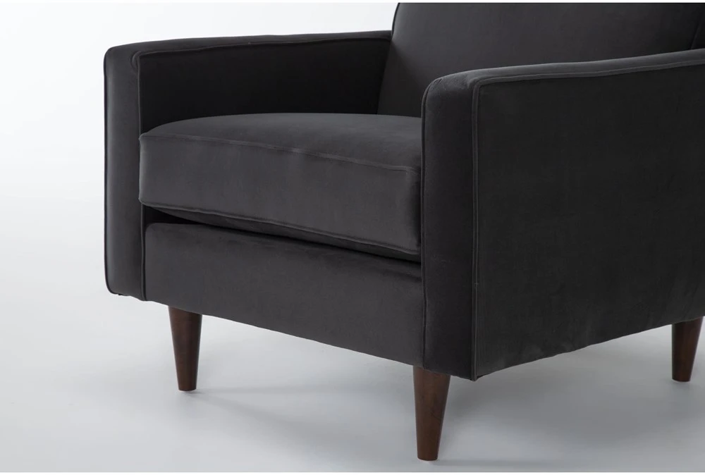 Arya 34" Velvet Chair 6 Arya 34" Velvet Chair - Image 4