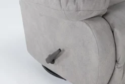 Decker III Fabric Swivel Glider Recliner -Modern Office Shop 269626 black fabric swivel glider detail 44