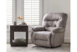 Decker III Fabric Swivel Glider Recliner -Modern Office Shop 269626 black fabric swivel glider room 59