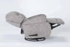 Decker III Fabric Swivel Glider Recliner -Modern Office Shop 269626 black fabric swivel glider side 20