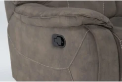 Dax Brown Manual Glider Recliner -Modern Office Shop 270924 brown polyester recliner detail 44