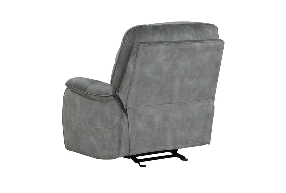 Dax Grey Manual Glider Recliner 5 Dax Grey Manual Glider Recliner - Image 3