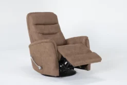 Gannon Autumn Swivel Glider Rocker Recliner With Adjustable Headrest 12 Gannon Autumn Swivel Glider Rocker Recliner With Adjustable Headrest -Modern Office Shop 271036 brown polyester swivel glider side 19