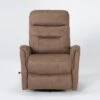 Gannon Autumn Swivel Glider Rocker Recliner With Adjustable Headrest -Modern Office Shop 271036 brown polyester swivel glider signature 01