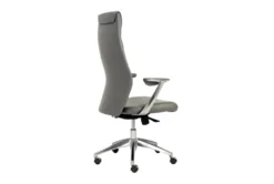 Karlstad Grey Faux Leather High Back Desk Chair 8 Karlstad Grey Faux Leather High Back Desk Chair -Modern Office Shop 271897 grey leather office chair detail 45