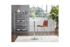 Carlsbad Black And Chrome 62" Bookcase -Modern Office Shop 272013 black wood bookcase detail 45