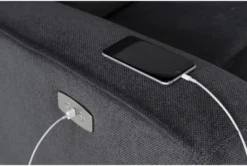 Ronan Steel Power Recliner With USB -Modern Office Shop 272862 silver fabric recliner detail 44