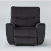 Ronan Steel Power Recliner With USB 1 Ronan Steel Power Recliner With USB -Modern Office Shop 272862 silver fabric recliner signature 01