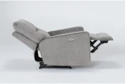 Ronan Oatmeal Power Recliner With USB -Modern Office Shop 272872 beige fabric recliner side 20