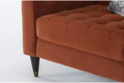 Tate IV 39" Velvet Chair -Modern Office Shop 272927 red fabric chair detail 44