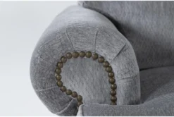 Stanley Chenille 47" Chair -Modern Office Shop 275252 blue fabric chair detail 45