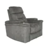Jagger Grey Power Recliner With Power Headrest, Cupholders & USB 2 Jagger Grey Power Recliner With Power Headrest, Cupholders & USB -Modern Office Shop 276017 grey polyester recliner signature 01