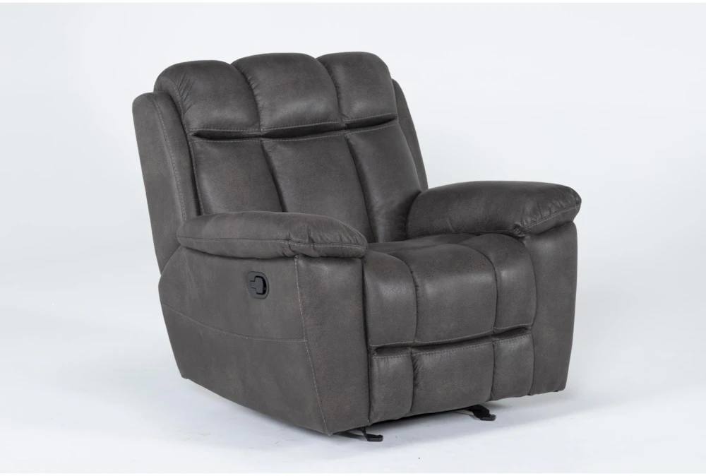 Ackert Grey Manual Glider Recliner 4 Ackert Grey Manual Glider Recliner - Image 2