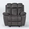 Ackert Grey Manual Glider Recliner 1 Ackert Grey Manual Glider Recliner -Modern Office Shop 276029 grey polyester recliner v2 signature 01