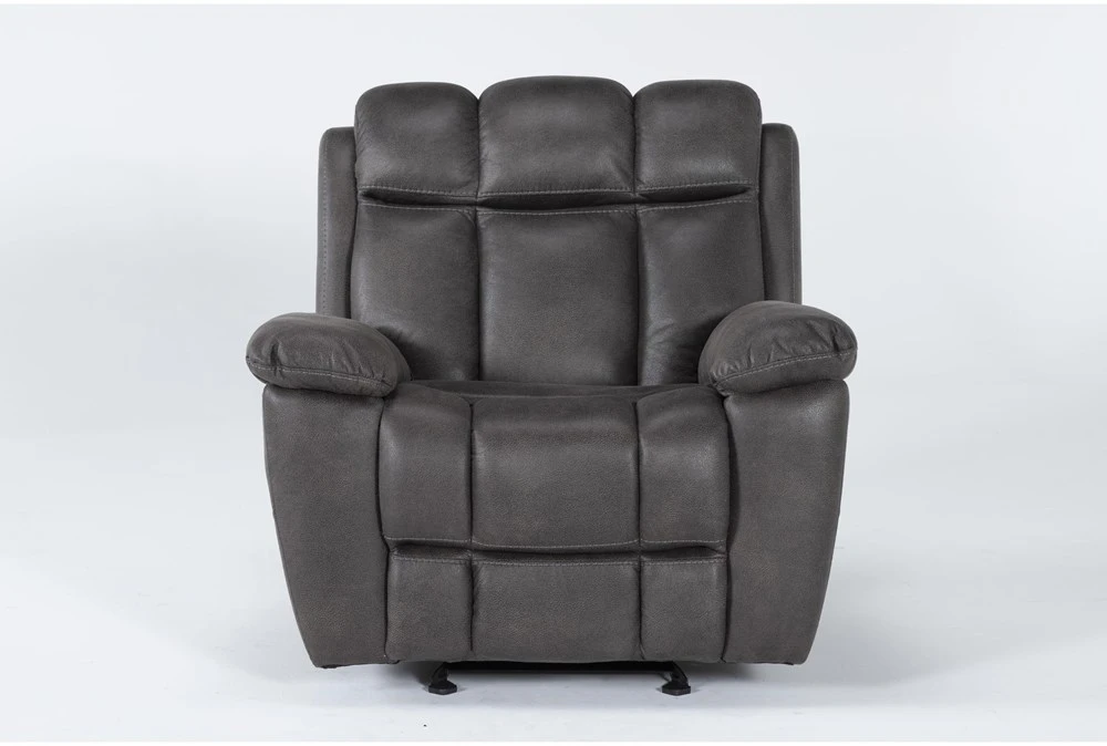 Ackert Grey Manual Glider Recliner 3 Ackert Grey Manual Glider Recliner