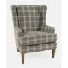 Bingham Grey Windowpane Accent Chair 2 Bingham Grey Windowpane Accent Chair -Modern Office Shop 276719 grey fabric accent chair signature 01