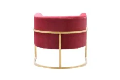 Deanna Hot Pink Velvet Accent Chair -Modern Office Shop 276794 pink fabric accent chair back 82