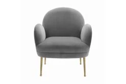 Constance Grey Velvet Accent Chair
