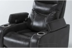 Bronson Flint Home Theater Power Wallaway Recliner With Power Headrest & USB -Modern Office Shop 276992 grey polyester recliner detail 46