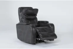 Bronson Flint Home Theater Power Wallaway Recliner With Power Headrest & USB -Modern Office Shop 276992 grey polyester recliner side 20